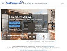 Tablet Screenshot of apartmentagents.com